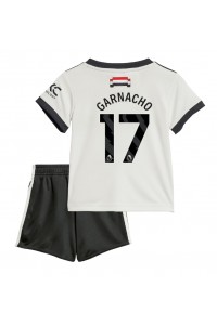 Fotbalové Dres Manchester United Alejandro Garnacho #17 Dětské Třetí Oblečení 2024-25 Krátký Rukáv (+ trenýrky)